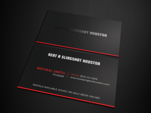 Business Card Design by Tripti Ranjan Gain for Houston Slingshot Rental | Design: #16997092