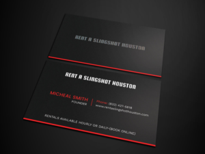 Business Card Design by Tripti Ranjan Gain for Houston Slingshot Rental | Design: #16997093