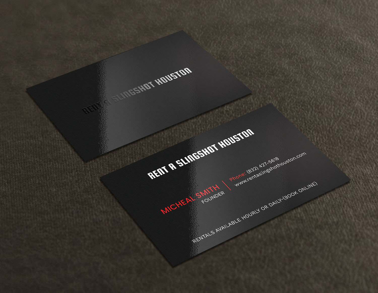 Business Card Design by Tripti Ranjan Gain for Houston Slingshot Rental | Design #16997094