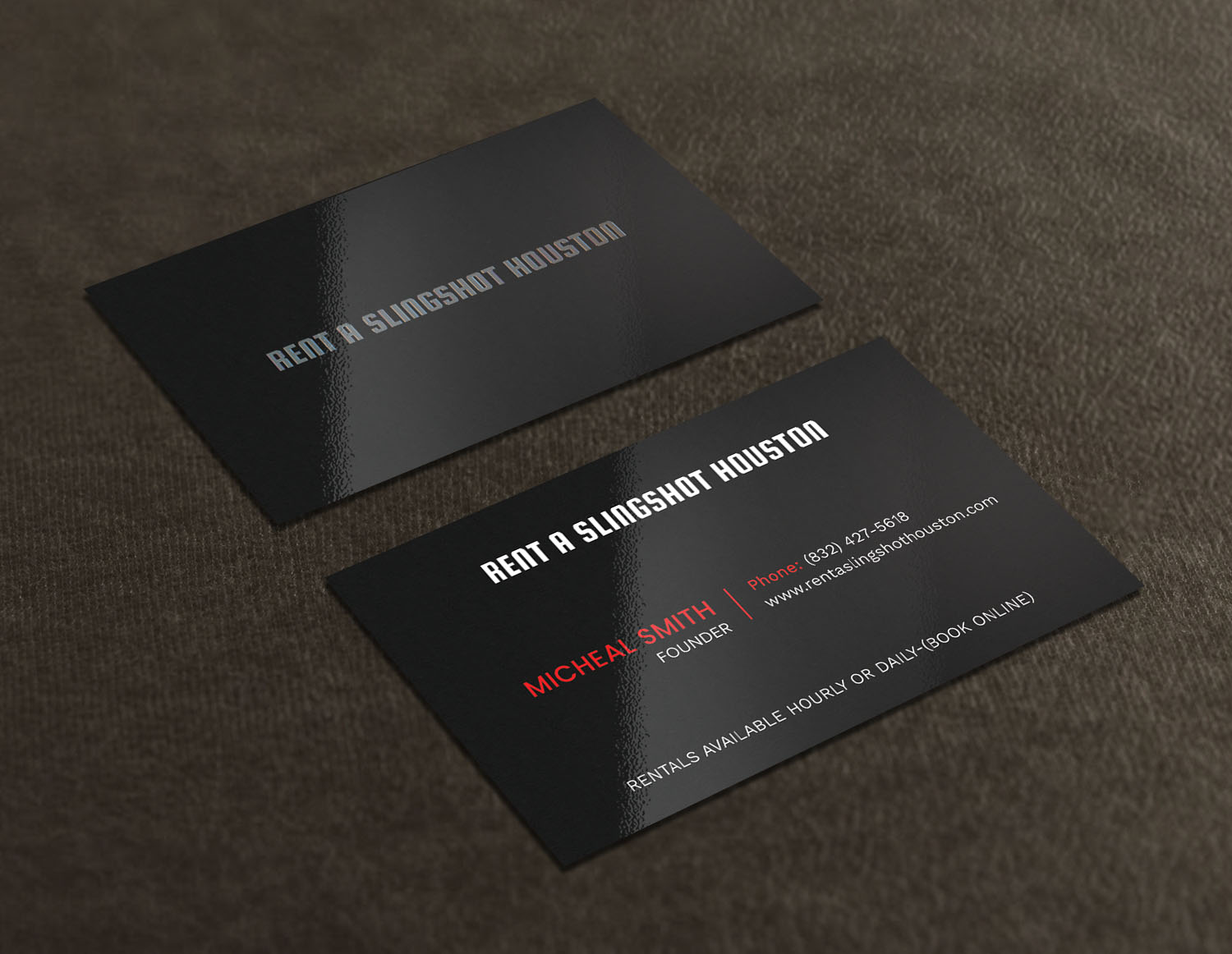 Business Card Design by Tripti Ranjan Gain for Houston Slingshot Rental | Design #16997096