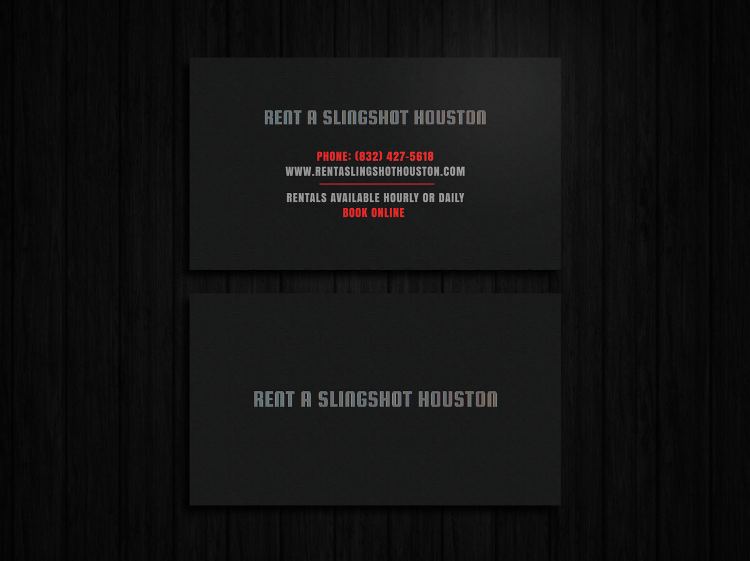 Visitenkarten-Design von Tripti Ranjan Gain für Houston Slingshot Rental | Design #17004364