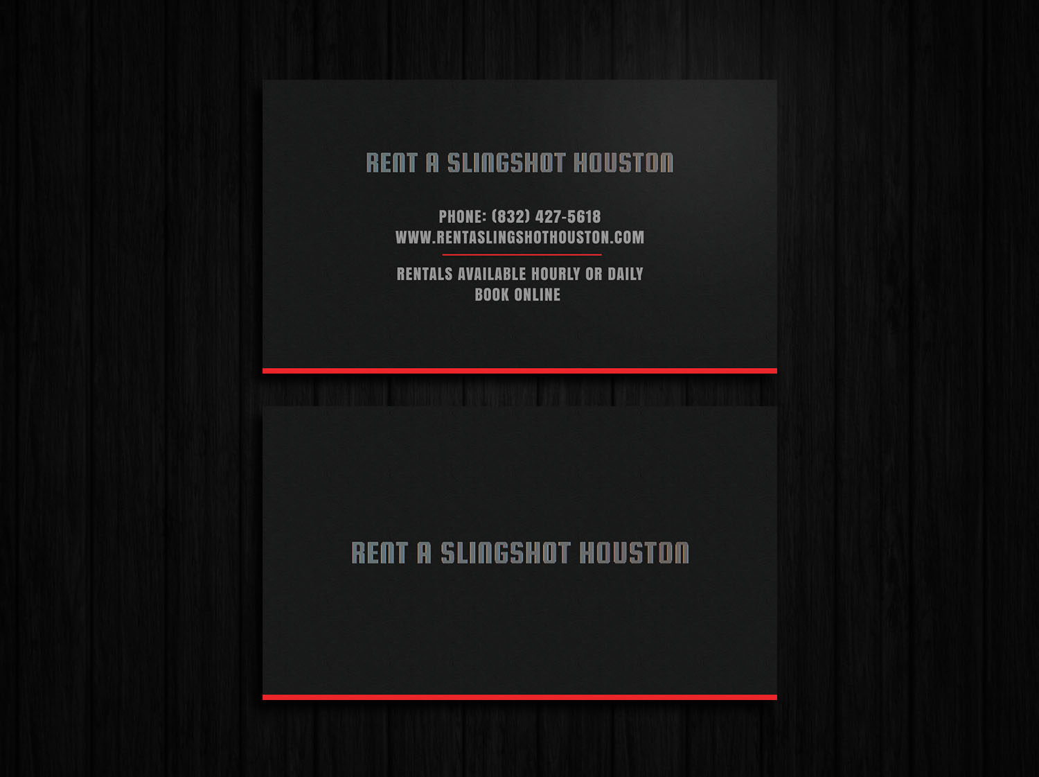 Visitenkarten-Design von Tripti Ranjan Gain für Houston Slingshot Rental | Design #17004365