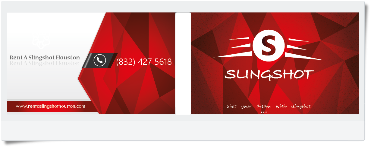 Business Card Design by soukaina ali for Houston Slingshot Rental | Design #17013476
