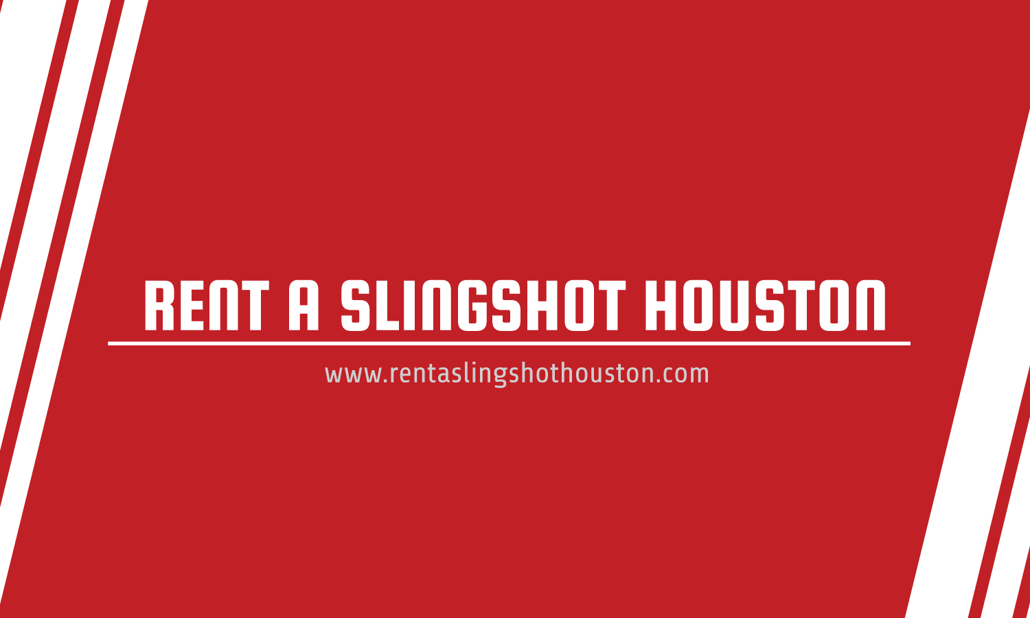 Business Card Design by Piyush1510 for Houston Slingshot Rental | Design #17001712
