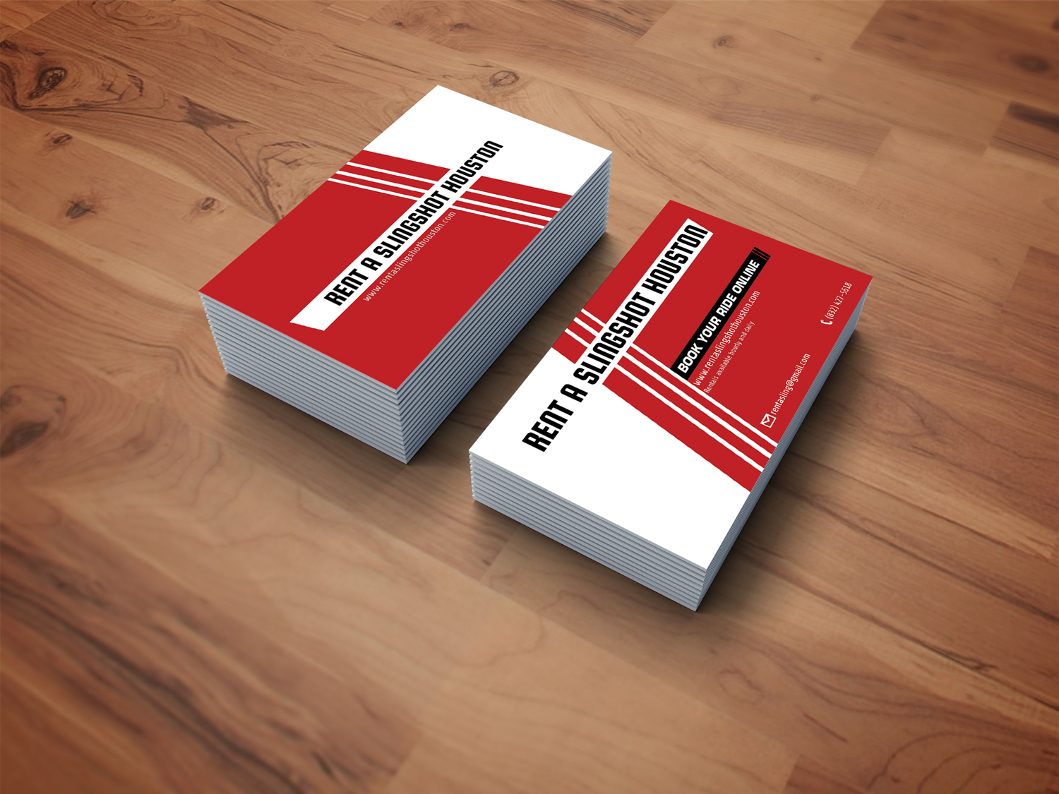Visitenkarten-Design von Piyush1510 für Houston Slingshot Rental | Design #17014240