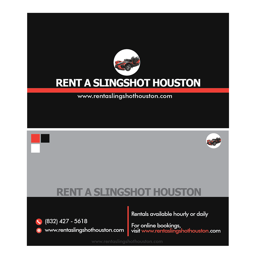 Visitenkarten-Design von KPESKO Designs für Houston Slingshot Rental | Design #17009508