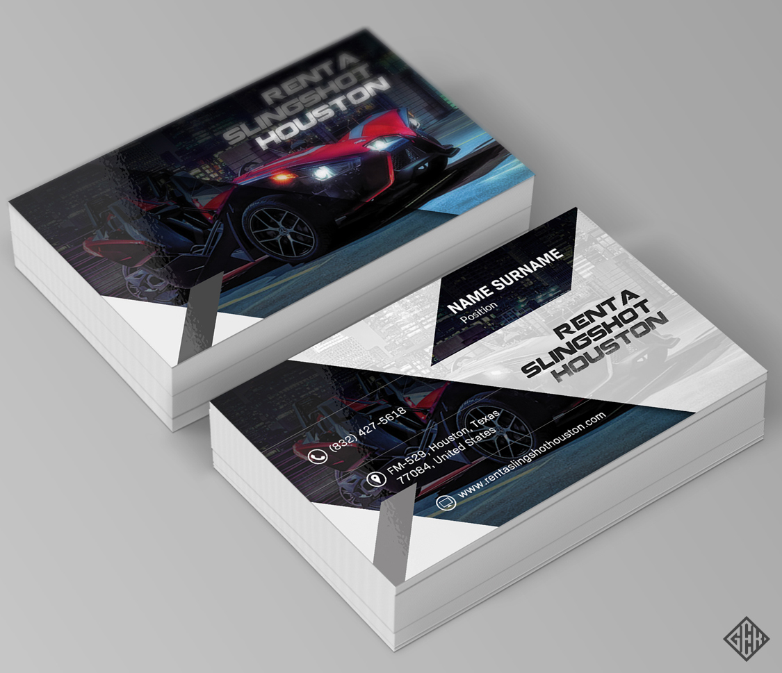 Business Card Design by gekgrfx for Houston Slingshot Rental | Design #17013941