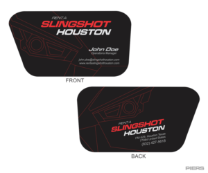 Business Card Design by Piers for Houston Slingshot Rental | Design #17004124