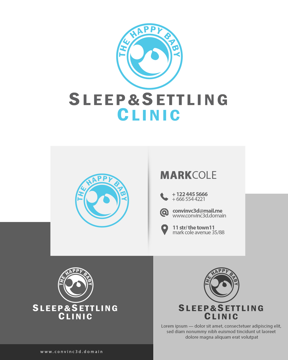 Logo Design by Faxri Huseynov for The Happy Baby Clinic | Design #17028841