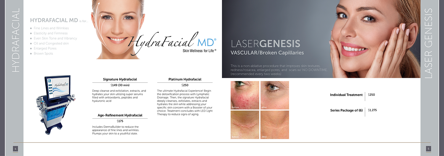 Brochure Design by Akshar Shailesh for skin by leah | Design #17010054