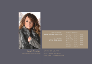 Brochure Design by Akshar Shailesh for skin by leah | Design: #17010056
