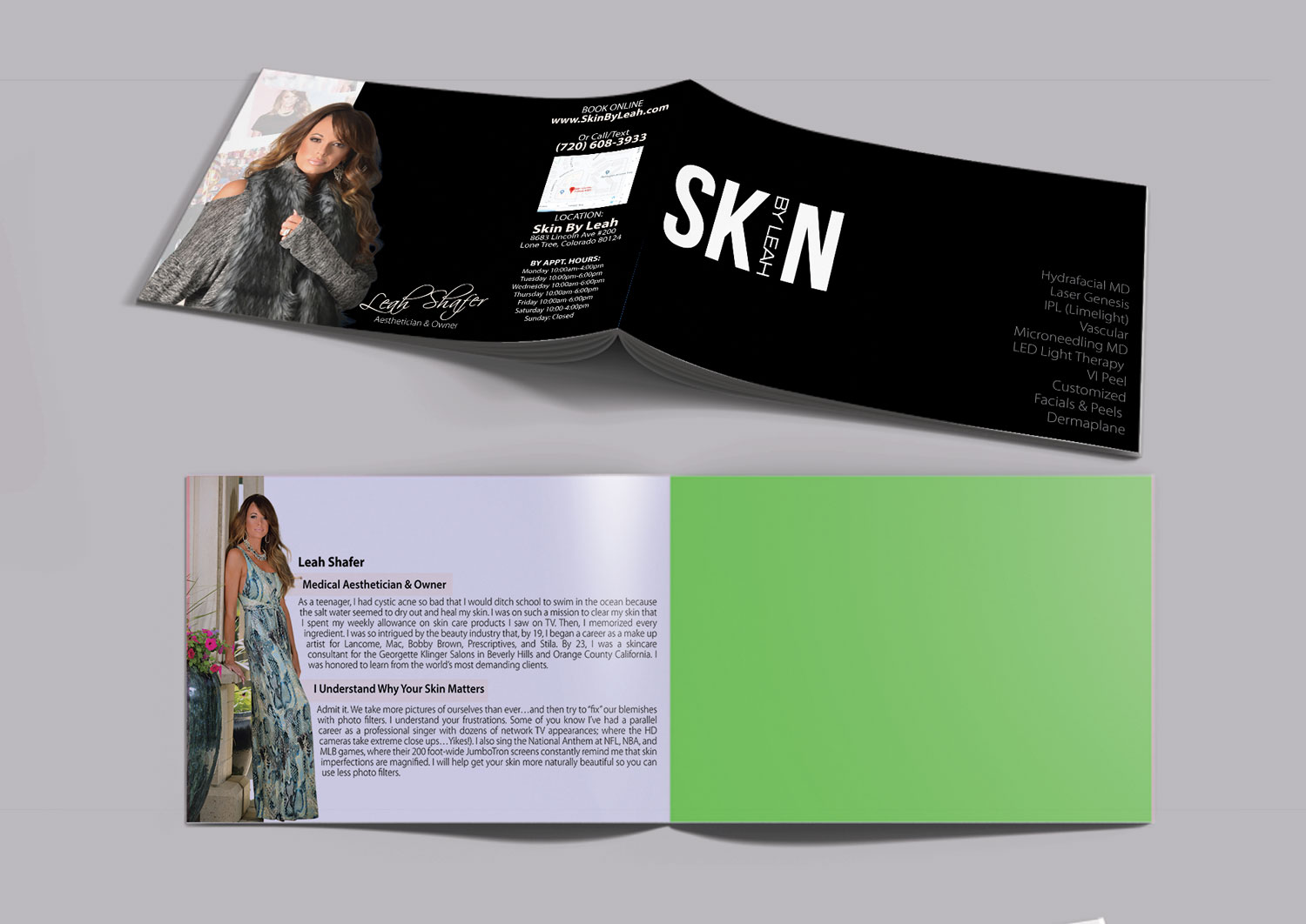 Brochure Design by Impressive Sol for skin by leah | Design #17013204