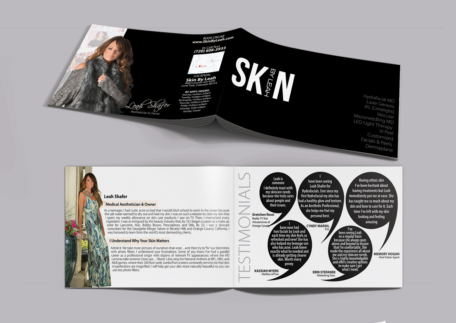 Brochure Design by Impressive Solutions for skin by leah | Design #17025994