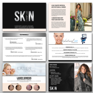 Brochure Design by debdesign for skin by leah | Design: #17018924