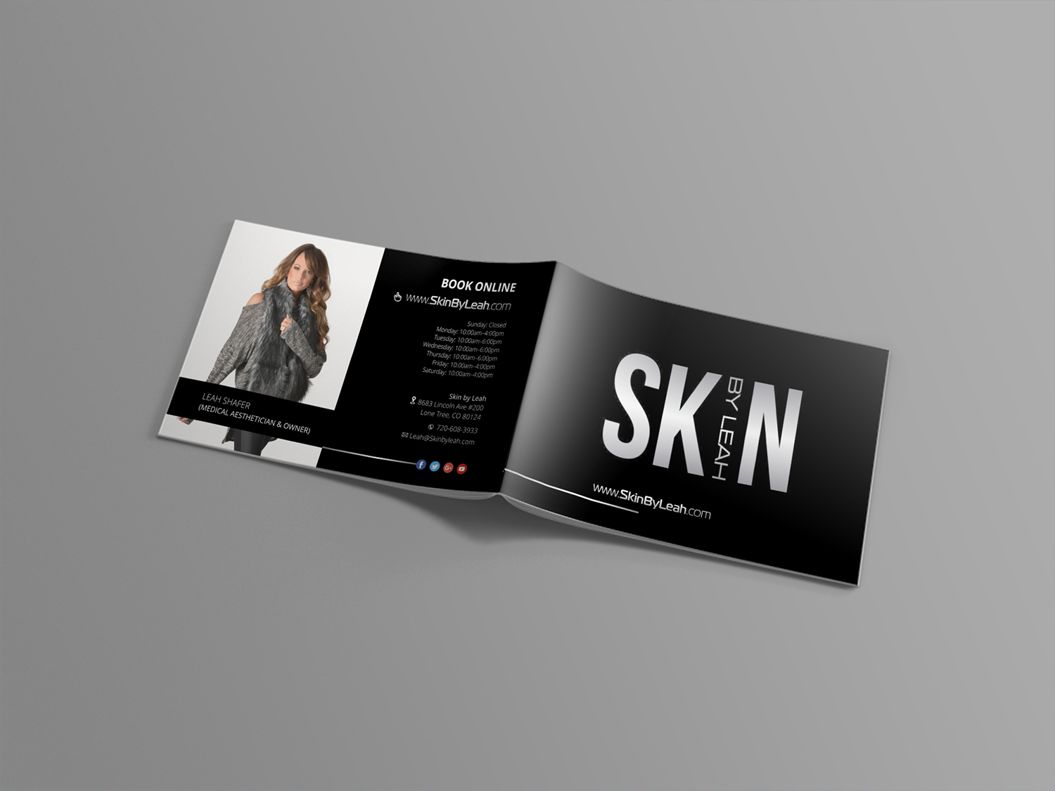 Brochure Design by ecorokerz for skin by leah | Design #17008825