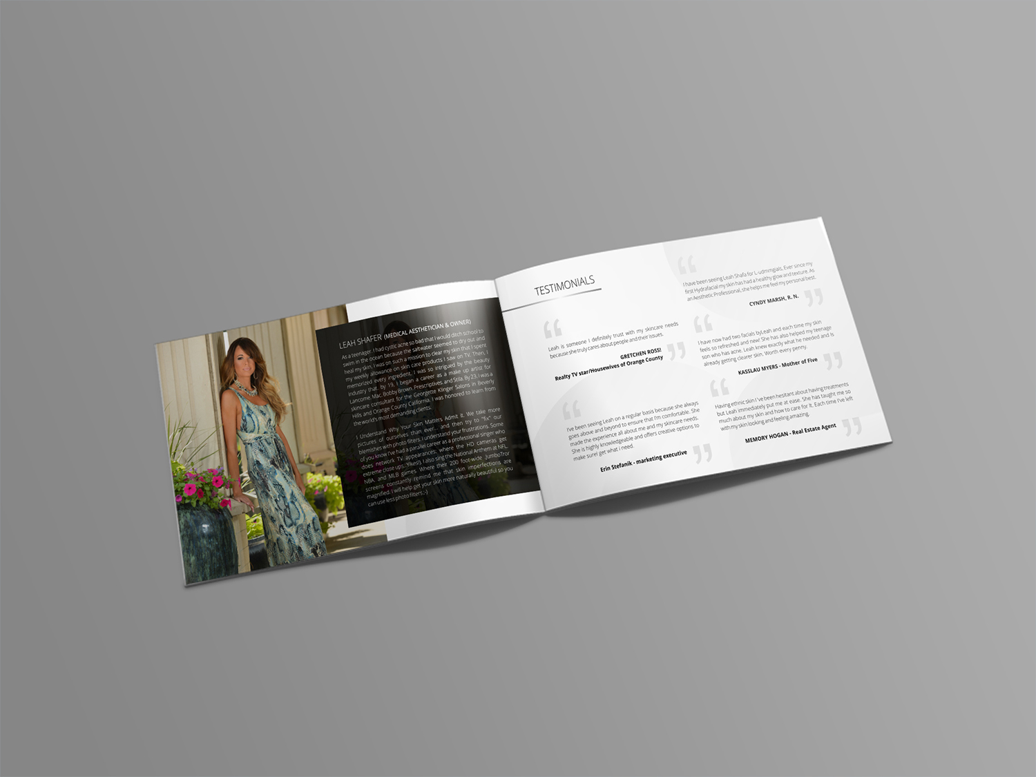 Brochure Design by ecorokerz for skin by leah | Design #17008827