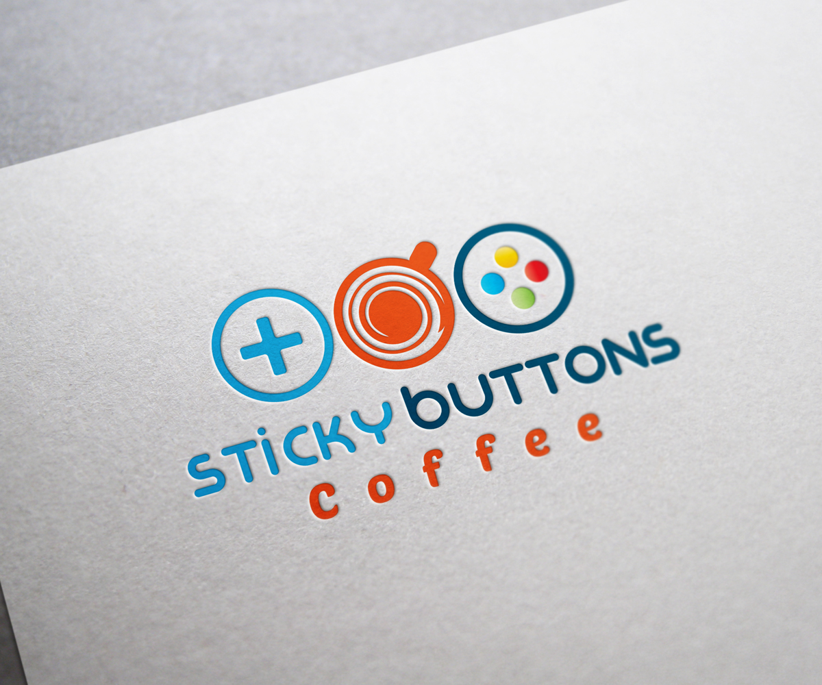 Logo-Design von Maher Sh für Sticky Buttons Coffee | Design #17007372