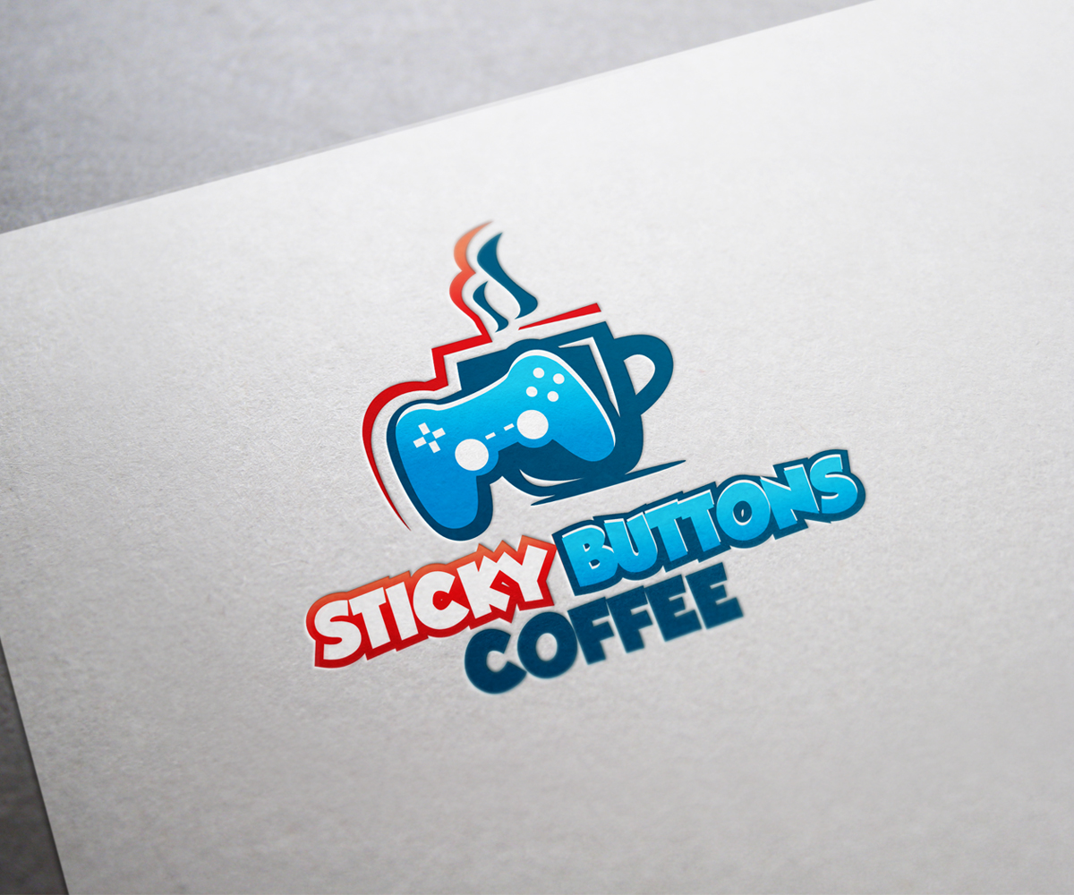 Logo-Design von Maher Sh für Sticky Buttons Coffee | Design #17021571