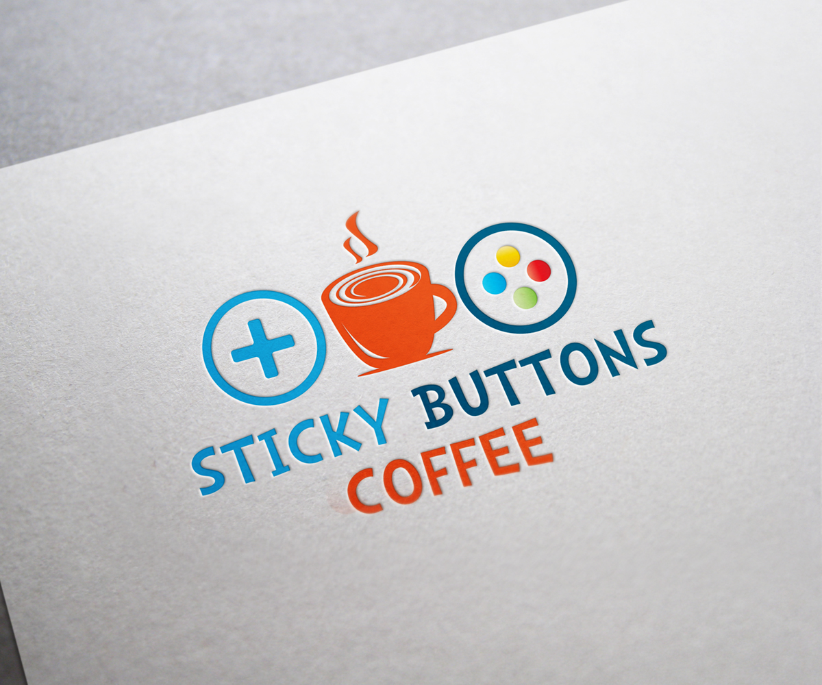 Diseño de Logo por Maher Sh para Sticky Buttons Coffee | Diseño #17021589