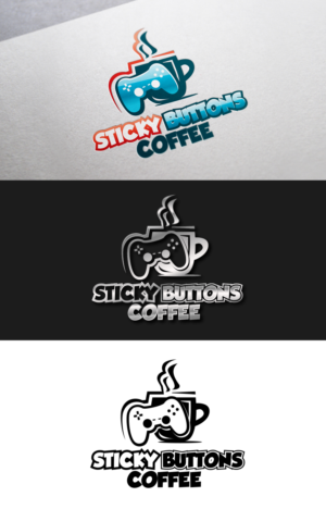 Logo Design by Maher Sh for Sticky Buttons Coffee | Design: #17034845