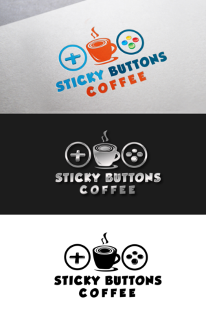 Diseño de Logo por Maher Sh para Sticky Buttons Coffee | Diseño: #17034853