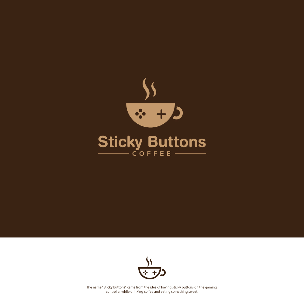 Logo Design by ecorokerz for Sticky Buttons Coffee | Design #17007715