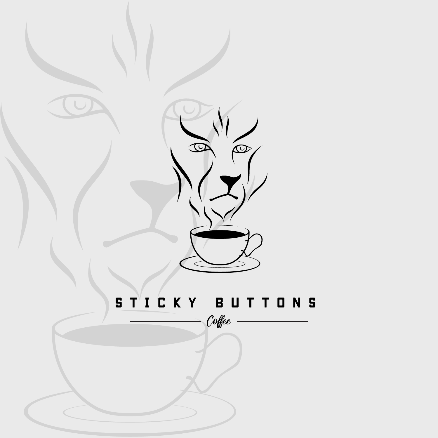 Design de Logo par Shaltype pour Sticky Buttons Coffee | Design #17106378