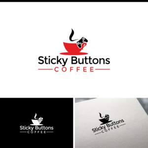 Diseño de Logo por e-graphics para Sticky Buttons Coffee | Diseño: #17019957