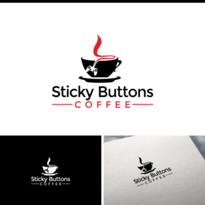 Logo Design by e-graphics for Sticky Buttons Coffee | Design: #17019959
