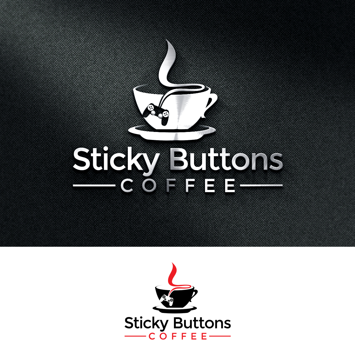 Logo-Design von e-graphics für Sticky Buttons Coffee | Design #17034011