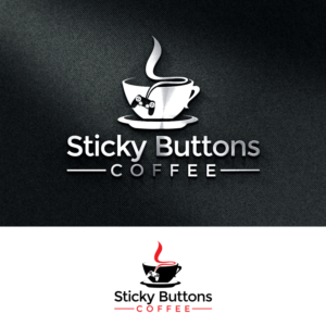 Diseño de Logo por e-graphics para Sticky Buttons Coffee | Diseño: #17034011