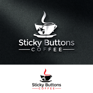Diseño de Logo por e-graphics para Sticky Buttons Coffee | Diseño: #17034012