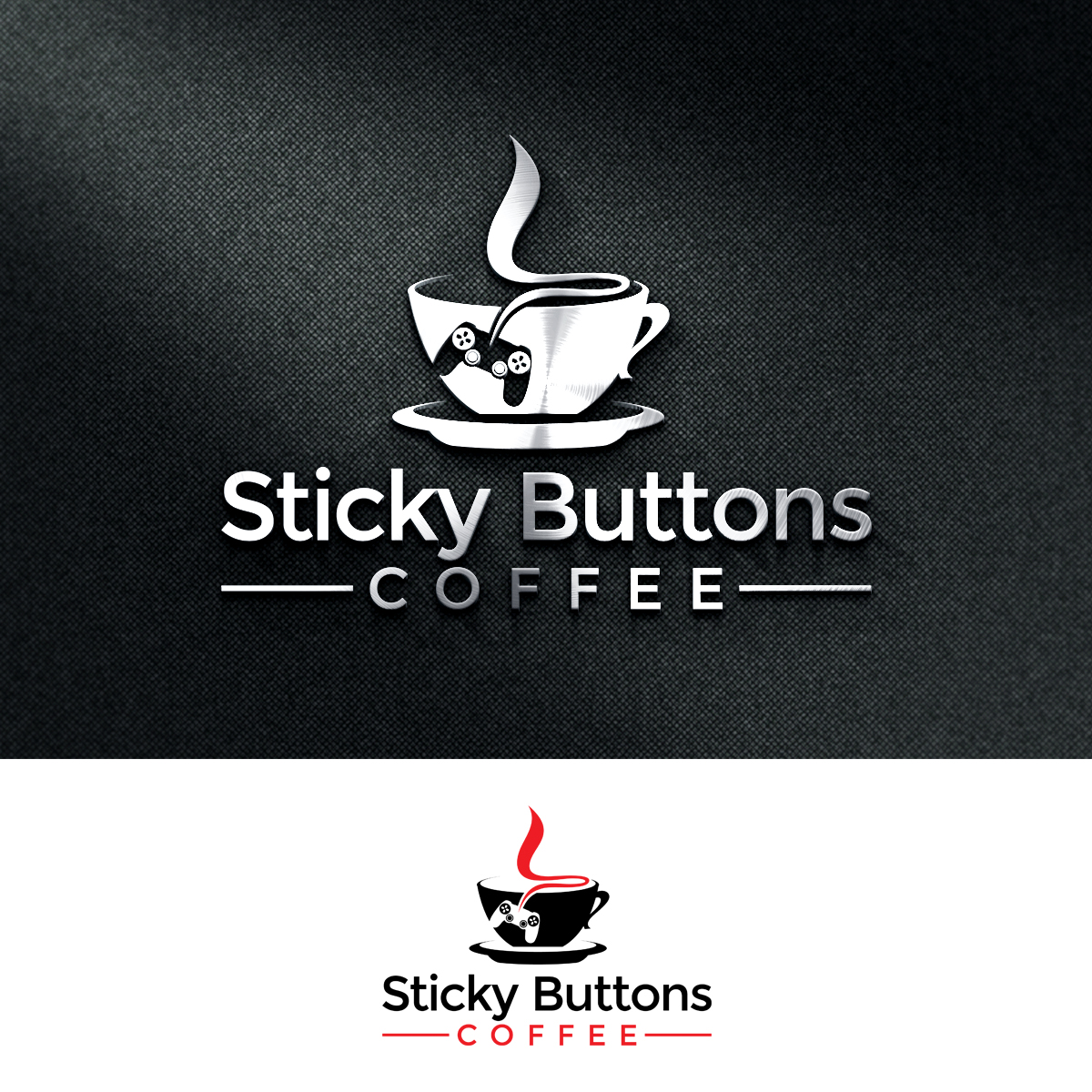 Logo-Design von e-graphics für Sticky Buttons Coffee | Design #17034016