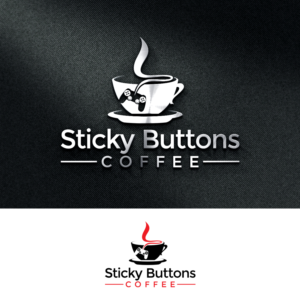 Diseño de Logo por e-graphics para Sticky Buttons Coffee | Diseño: #17034016
