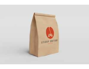Logo Design by Psych artist for Sticky Buttons Coffee | Design: #17020518