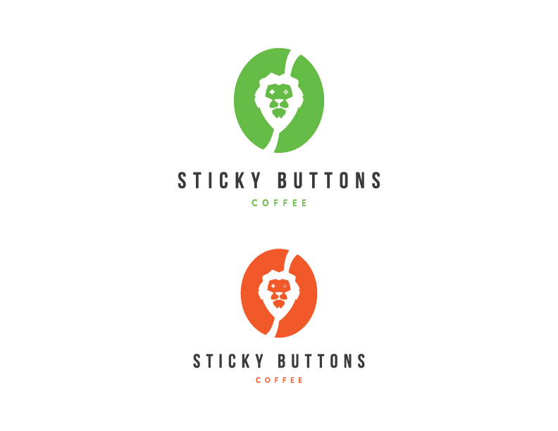 Logo Design by Psych artist for Sticky Buttons Coffee | Design #17104542