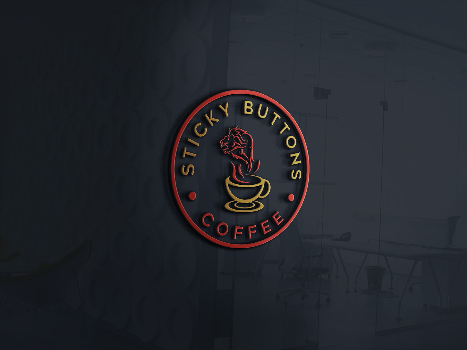 Logo Design by AbdullahDesigns™ for Sticky Buttons Coffee | Design #17062269