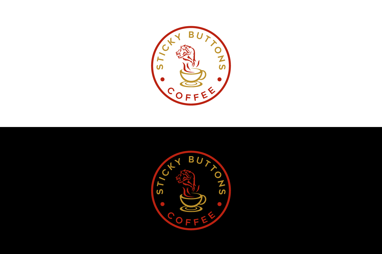 Logo Design by AbdullahDesigns™ for Sticky Buttons Coffee | Design #17062272