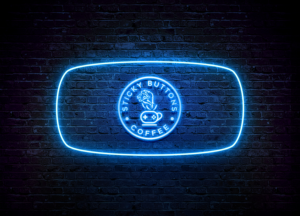 Diseño de Logo por AbdullahDesigns™ para Sticky Buttons Coffee | Diseño: #17073570