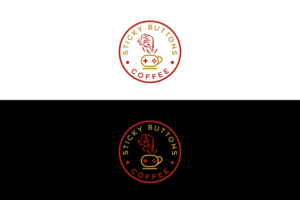 Diseño de Logo por AbdullahDesigns™ para Sticky Buttons Coffee | Diseño: #17073572