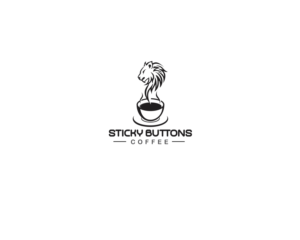 Logo Design by Djamdesign for Sticky Buttons Coffee | Design: #17059583