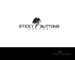 Logo Design by Djamdesign for Sticky Buttons Coffee | Design: #17074312