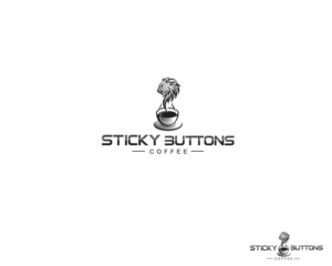 Logo Design by Djamdesign for Sticky Buttons Coffee | Design: #17074313