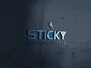 Logo Design by Gross for Sticky Buttons Coffee | Design: #17018398