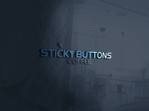 Logo Design by Gross for Sticky Buttons Coffee | Design: #17019915