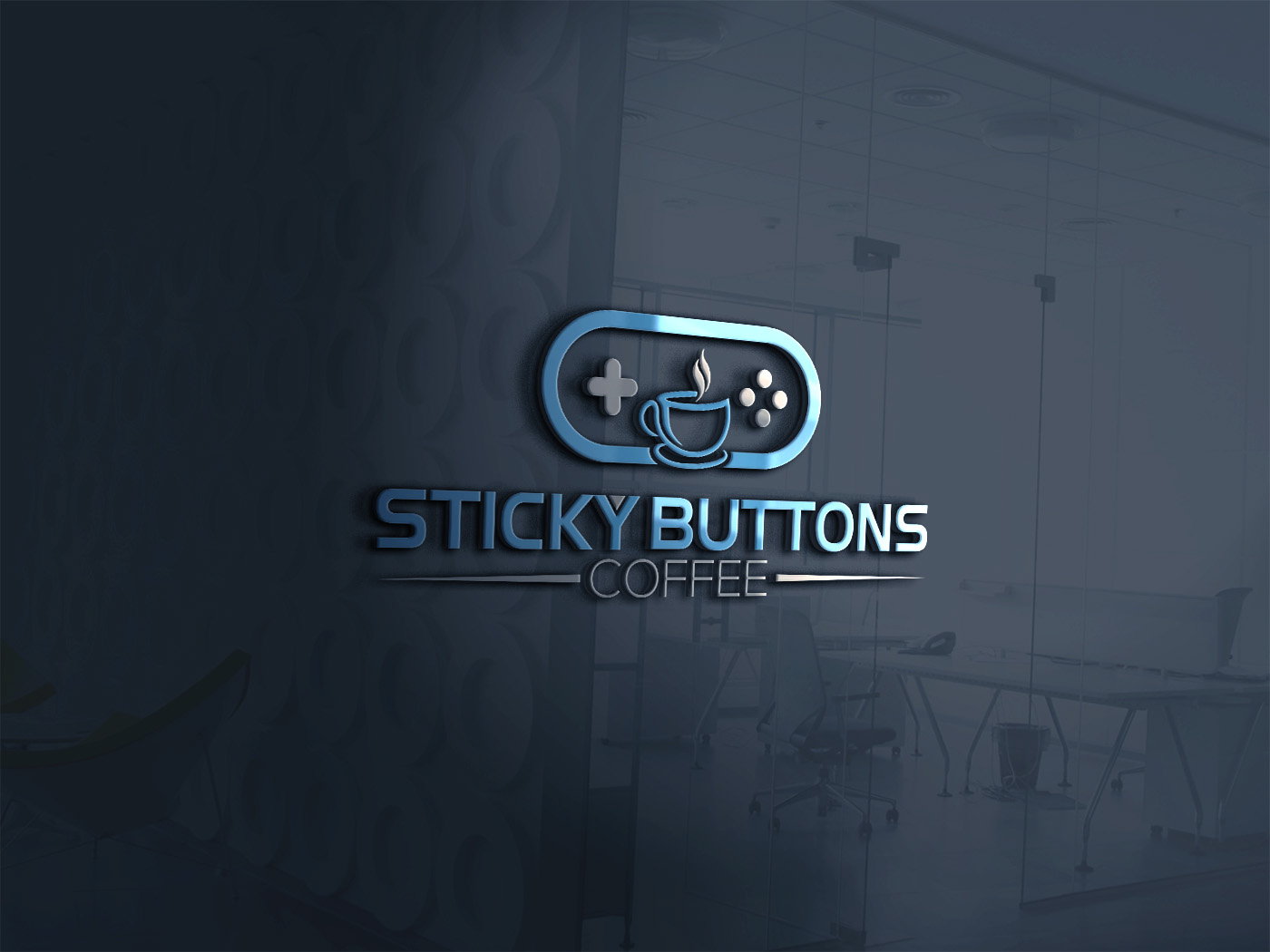 Logo Design by Gross for Sticky Buttons Coffee | Design #17031252