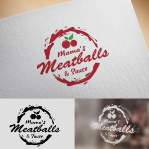 Mama's Meatballs & Sauce | Diseño de Logo por Maher Sh