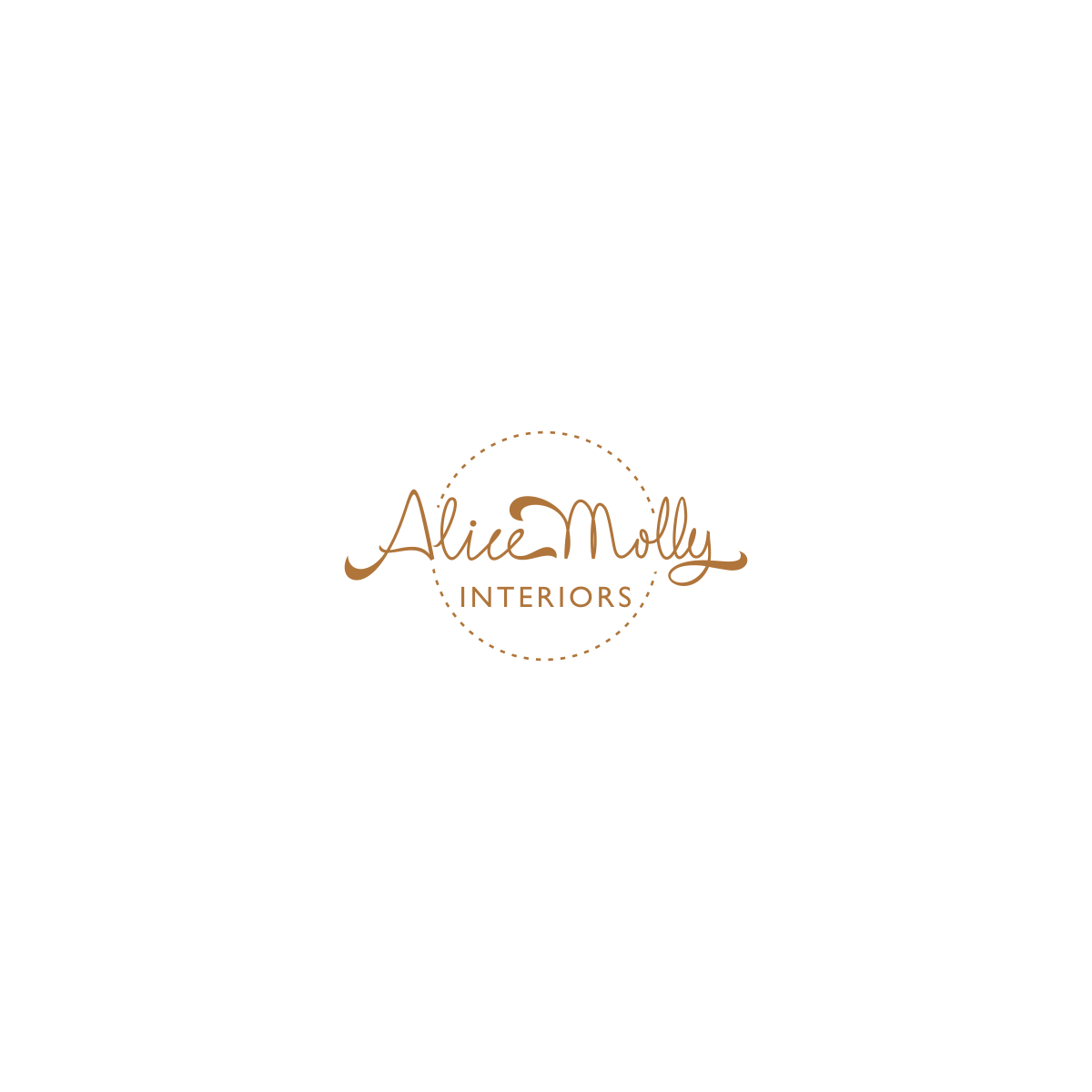 Logo Design by Roz for Alice Molly Interiors  | Design #17011869