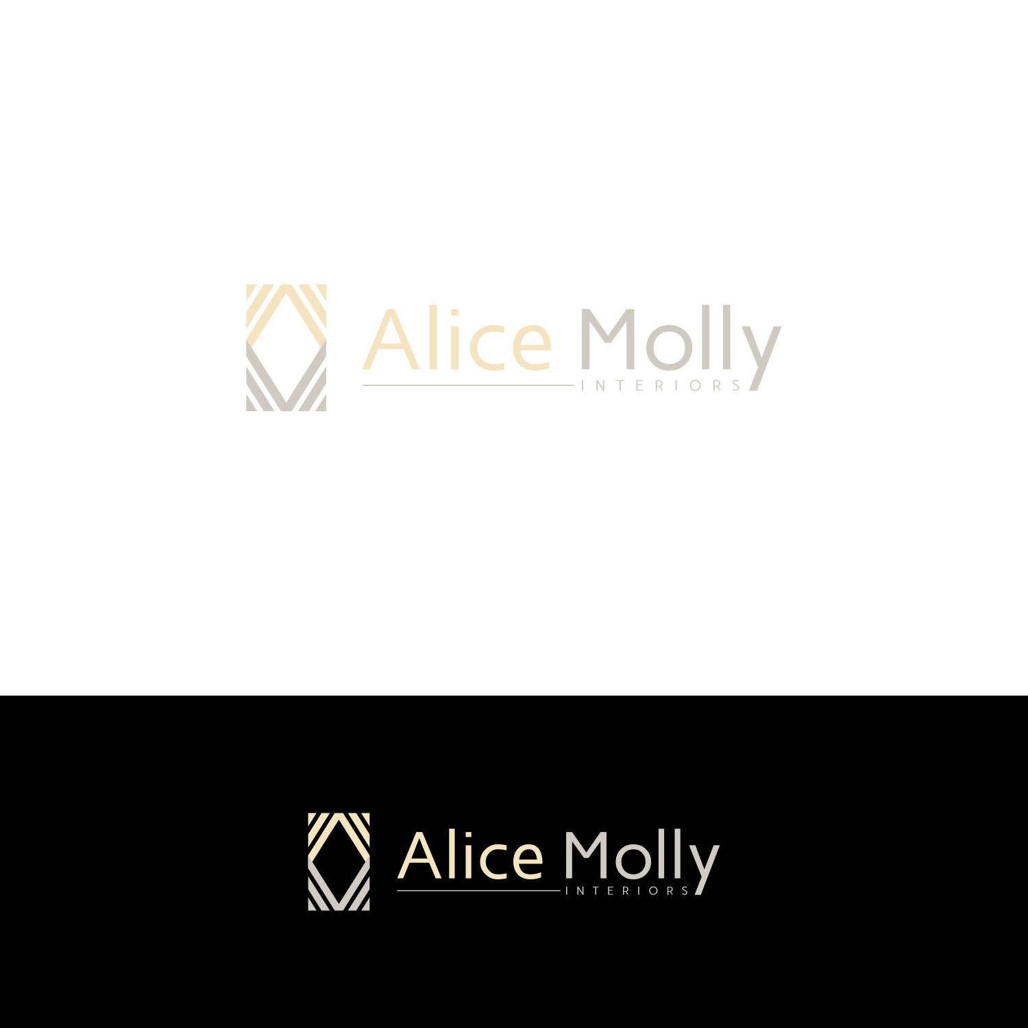 Logo Design by pujiono 2 for Alice Molly Interiors  | Design #17011823