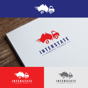 Interstate. Removal experts. Or interstate experts | Logo Design by Paperfox Designs